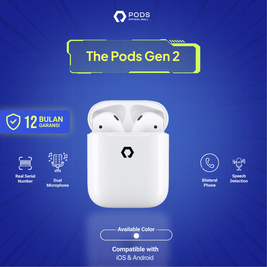 ThePods Gen 2 2024 - Wireless Charging Case Final Upgrade - (IMEI &amp; Serial Number Detectable) - By PodsIndonesiaaaaa