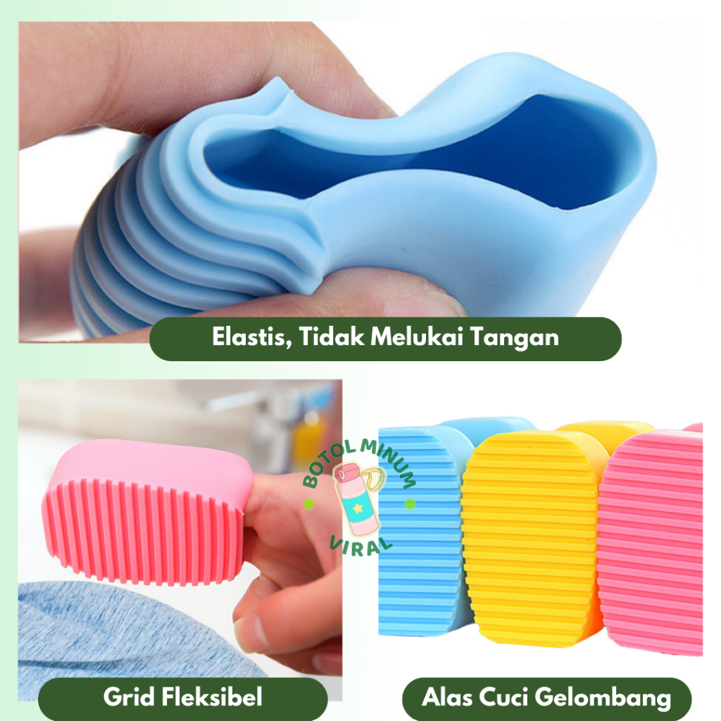 Sikat Cuci Baju Lembut Silikon Serbaguna