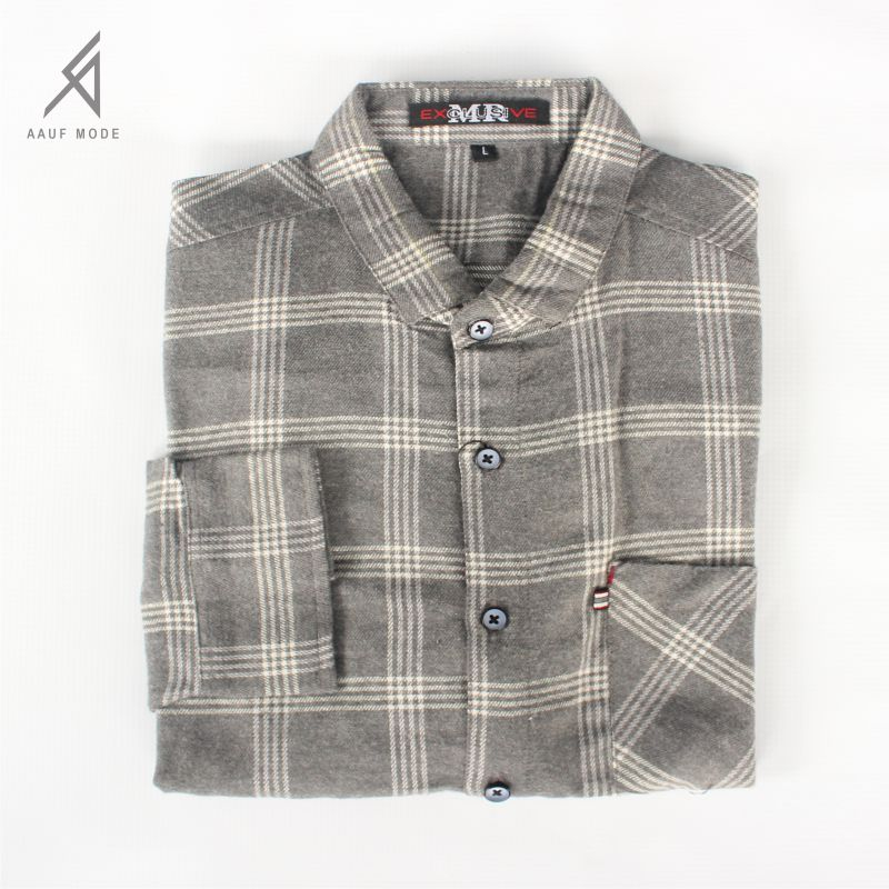 pakian atasan premium baju kemeja pria garis lengan panjang atasan terbaru baju kemeja flanel pria l