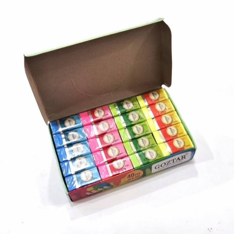 

Goztar Colored Eraser/ Penghapus / Setip Goztar Warna 4B B-40C (40pcs)