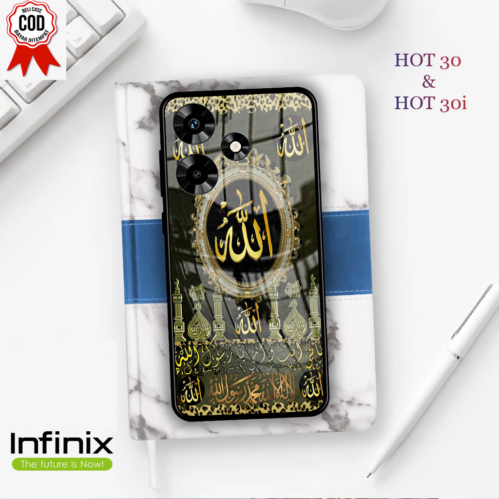 Softcase Kaca INFINIX HOT 30 & 30i  - Case Handphone INFINIX HOT 30 & 30i [T58]