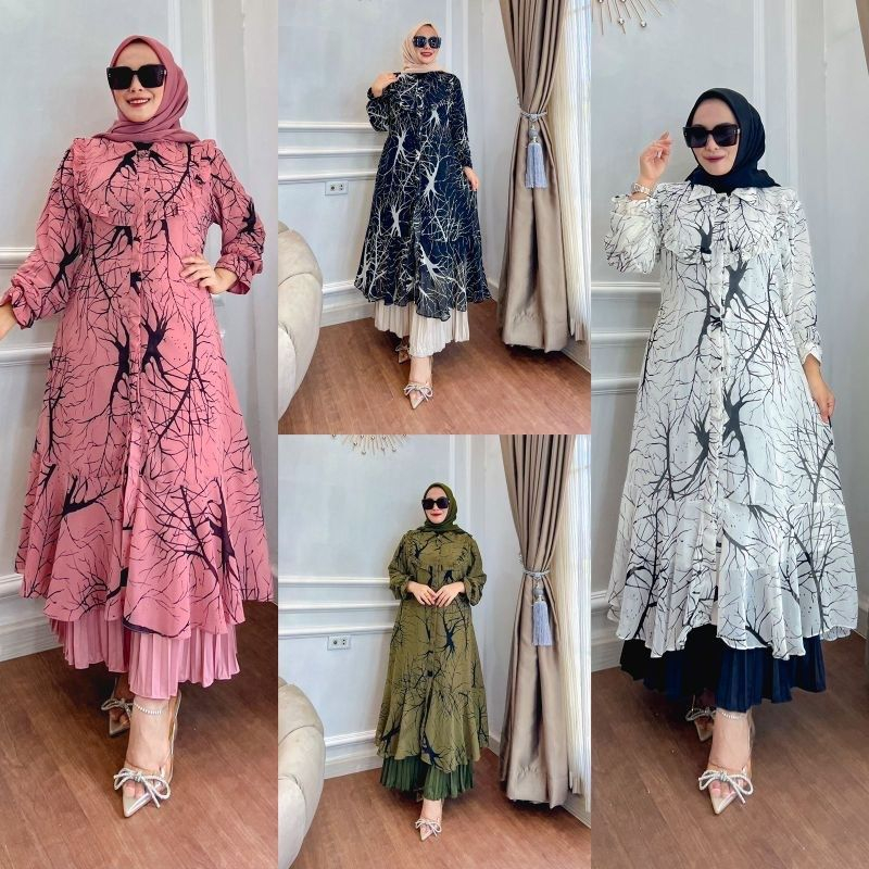 Setelan Rok 2in1 YUMNA || COD (Bayar Ditempat)