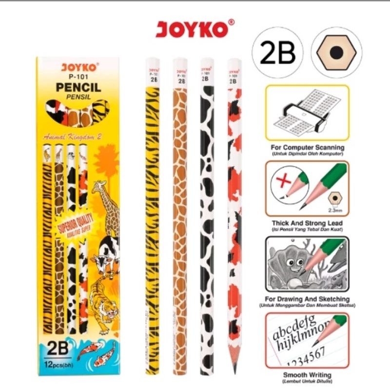 

Pencil Joyko P-101 2B 1 Box 12 pcs