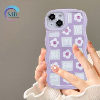 SS125 SOFTCASE SILIKON GELOMBANG MOTIF SMILE FLOWER INFINIX HOT 30 30I 30 PLAY NOTE 12 PRO 4G MB8092