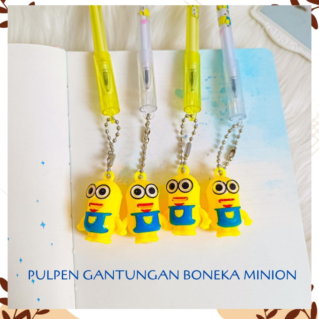 

PULPEN GANTUNGAN BONEKA MINION FREE TEROMPET PEN ALAT TULIS BOLPOIN UNIK IMUT MURAH PEN GEL KARAKTER LUCU MURAH PENA