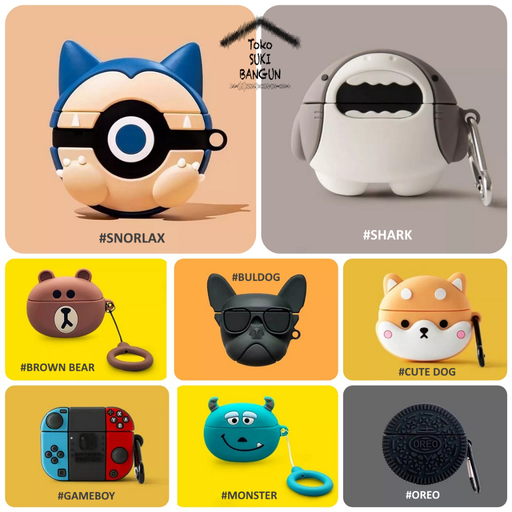 Case Oppo Enco X Casing Rubber CUTE CARTOON Silicone Cover Protector