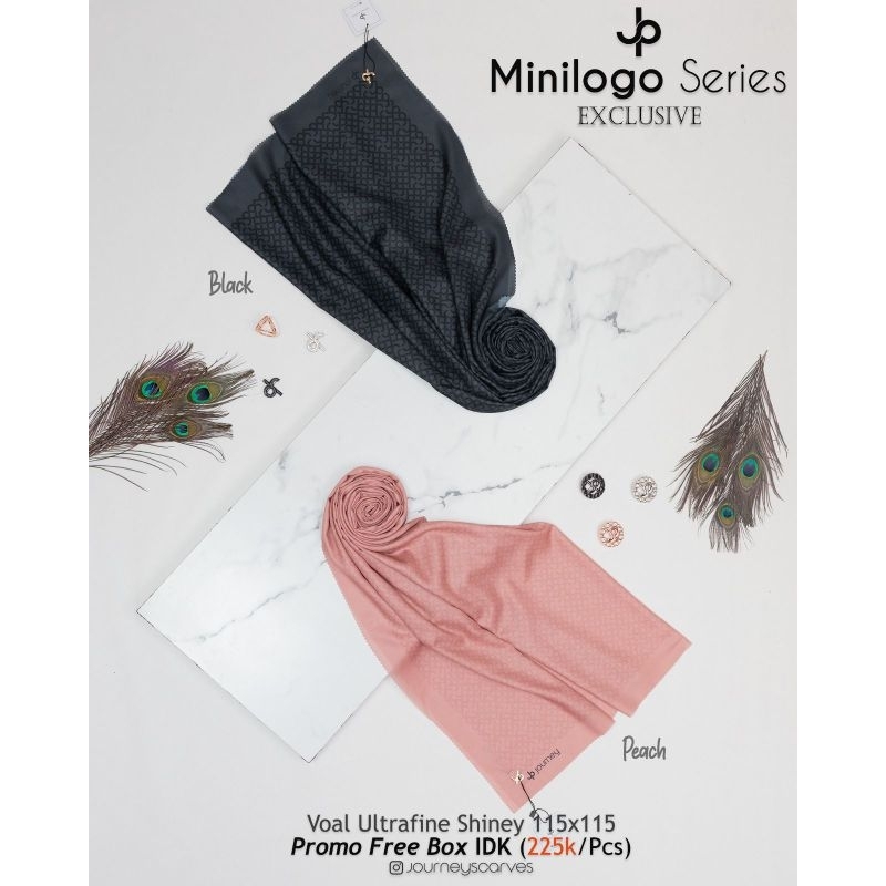 Hijab Journey Scarves Minilogo Black