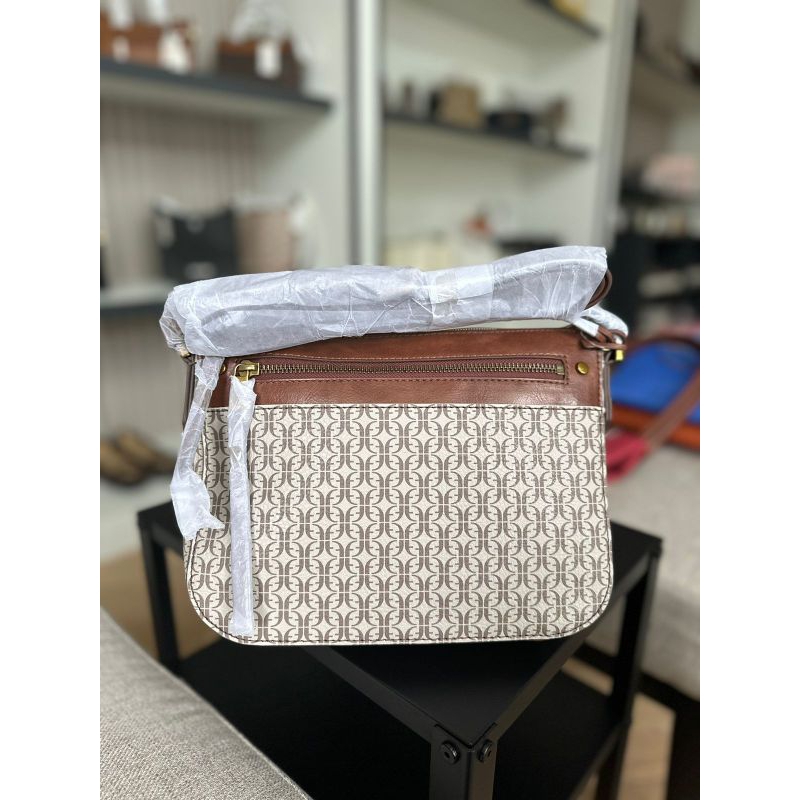Ready Farrah PVC Crossbody Brown taupe
