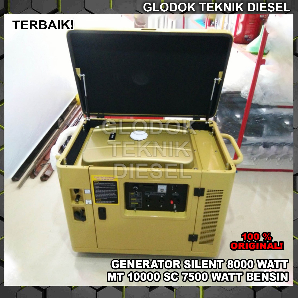 Genset Silent 8000 7500 Watt Generator Bensin MT 10000 SC ORIGINAL TERBAIK MT10000SC