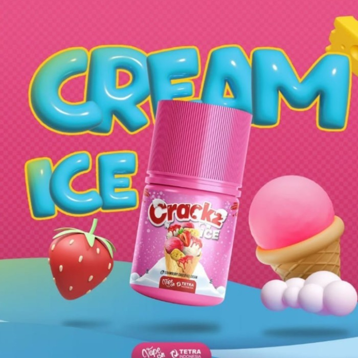 2023 LIQUID CRACK ICE STRAWBERRY CHEESE ICE CREAM 60ML