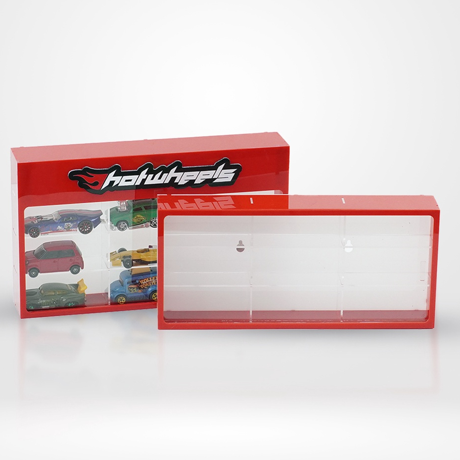 RAK HOTWHEELS ACRYLIC ISI 9 DENGAN LOGO