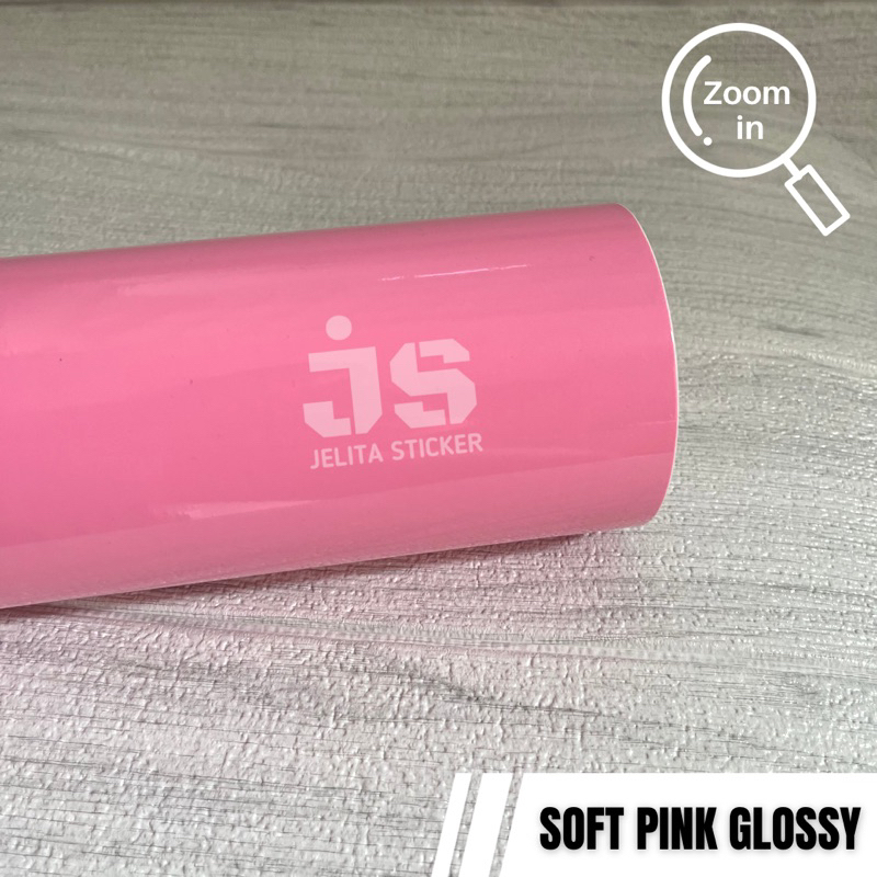 Sticker Soft Pink Glossy / Skotlet Pink Muda Glossy