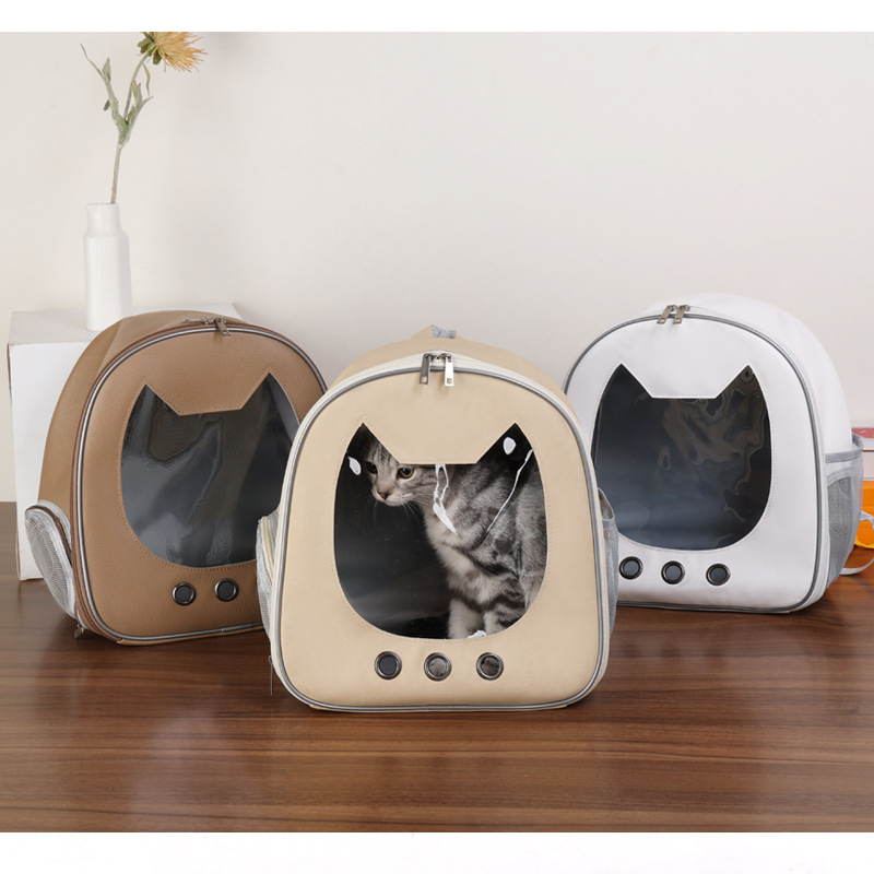 Tas Kucing Anjing Unik Transparan Pet Cargo Ransel Hewan Travel Bag Simple