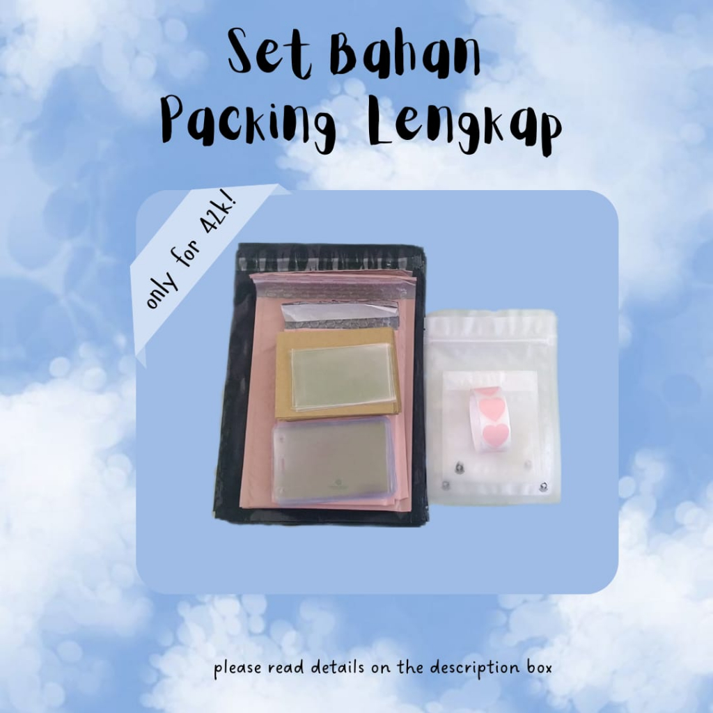 

Bahan Packing Photocard Lengkap