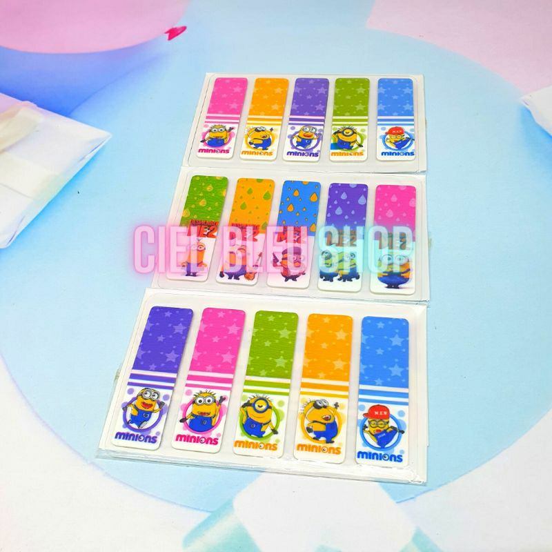 PEMBATAS BUKU STICKY NOTE HOLOGRAM 1 SET ISI 100 PCS / LABEL STICKER BOOKMARK