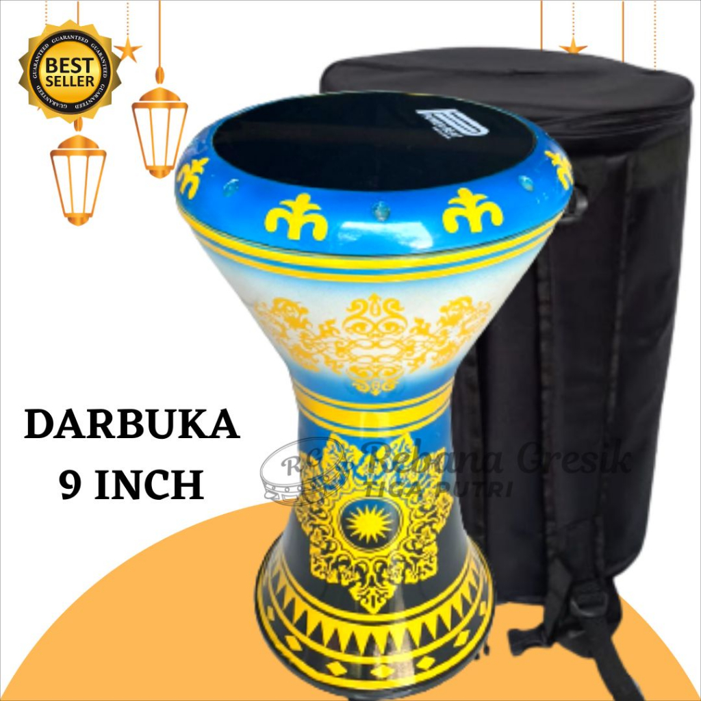 Darbuka Almunium cor ukuran 9 in mika powerbeet sombaty