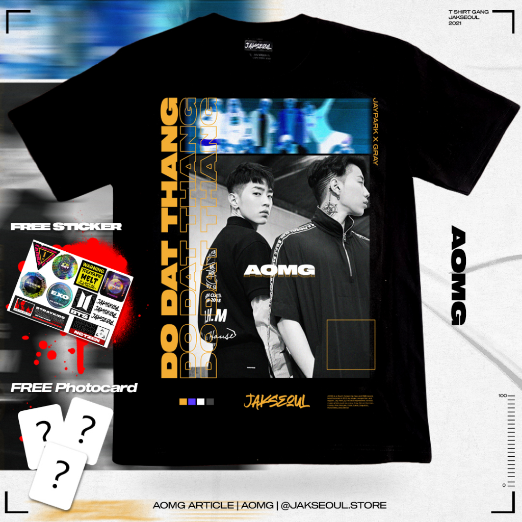 KHH JAYPARK X GRAY AOMG tee by Jakseoul