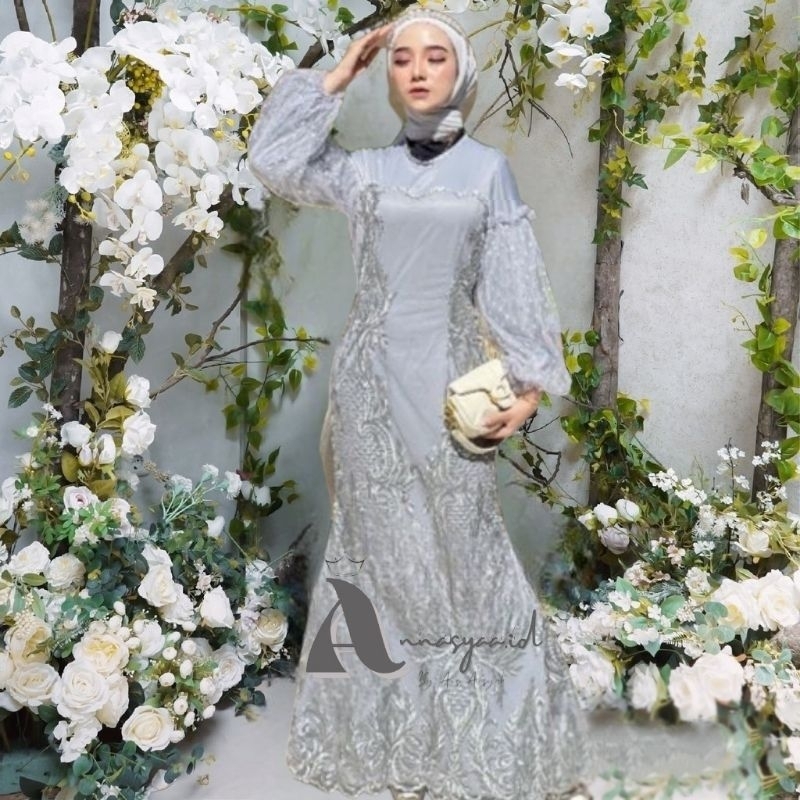 Annasyaa.id Dress Aneska Dress Couple Ibu Anak Dress Wisuda Dress Lebaran Dress kondangan Dress Pest