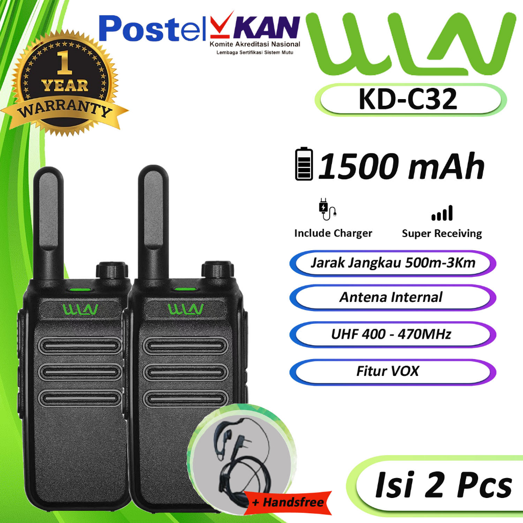 HT KD-C32 BATERAI 1500mAh ( ALL VARIANT ) - ISI 2 PCS