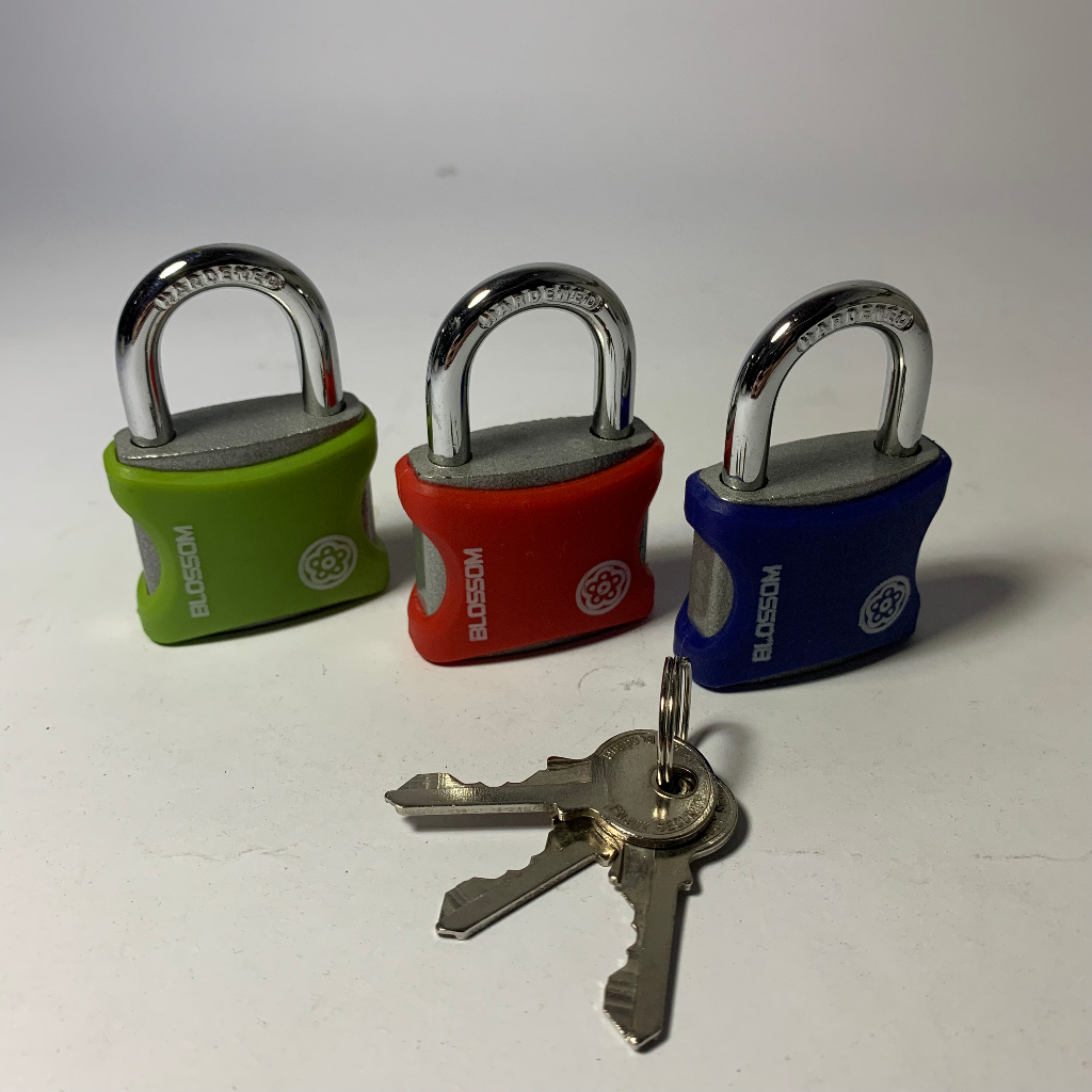 Gembok Rumah 40 / Gembok Warna Warni Blossom / Gembok Besi / Gembok Kuat / Gembok Pagar