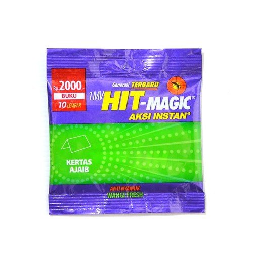 Hit Magic Wangi Fresh 1 Box (24 pcs) 10 Lembar - Obat Nyamuk Kertas Ajaib - Bunuh Nyamuk Penyebab Demam Berdarah