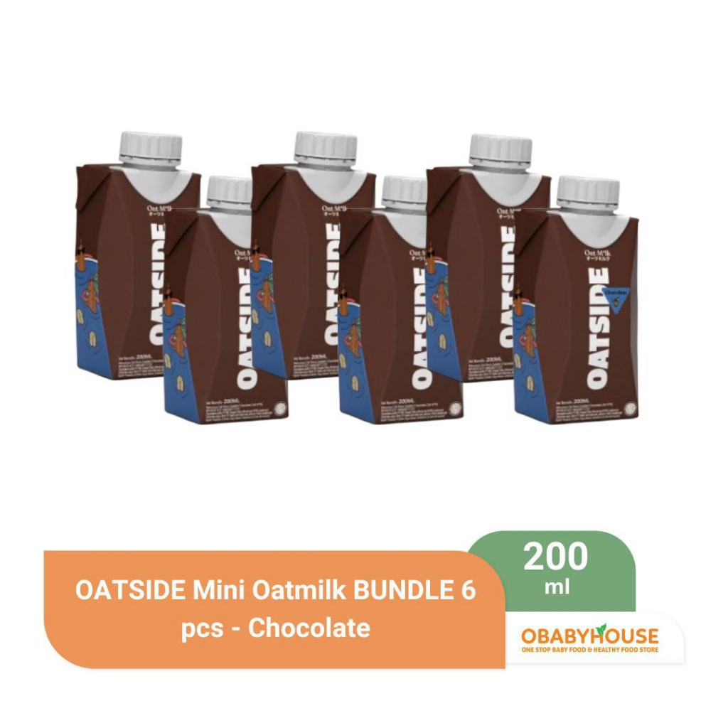 OATSIDE Mini Oatmilk 200 ml BUNDLE 6 pcs - Chocolate