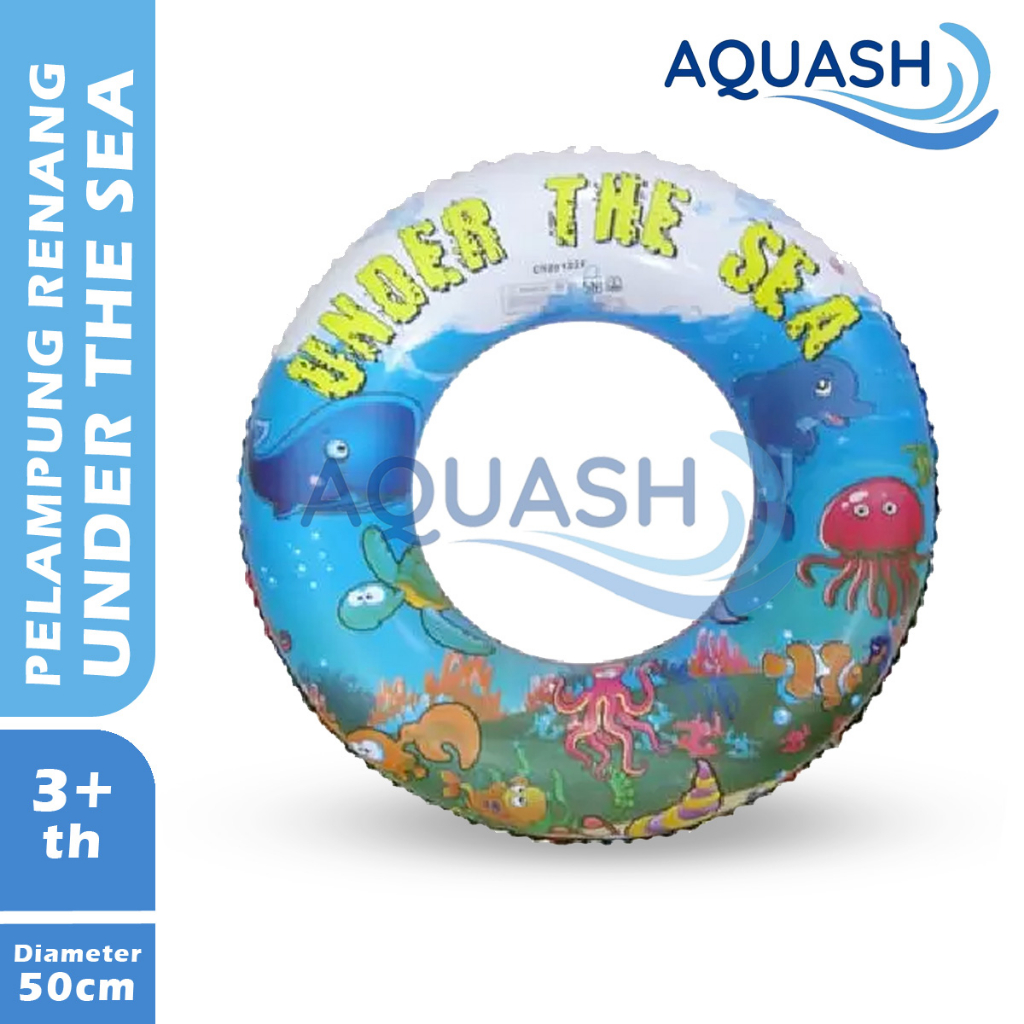 Ban Pelampung Renang Anak Model Donat Bulat Ukuran 50 cm Usia 3, 5, 7-10 Tahun