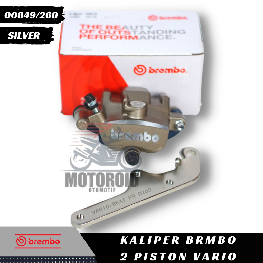 Kaliper Vario Colour Samurai Kiri Honda Piston Breket Piringan Besar 260mm Cnc 2019 125/150 Beat FI St 2P Caliper BRB