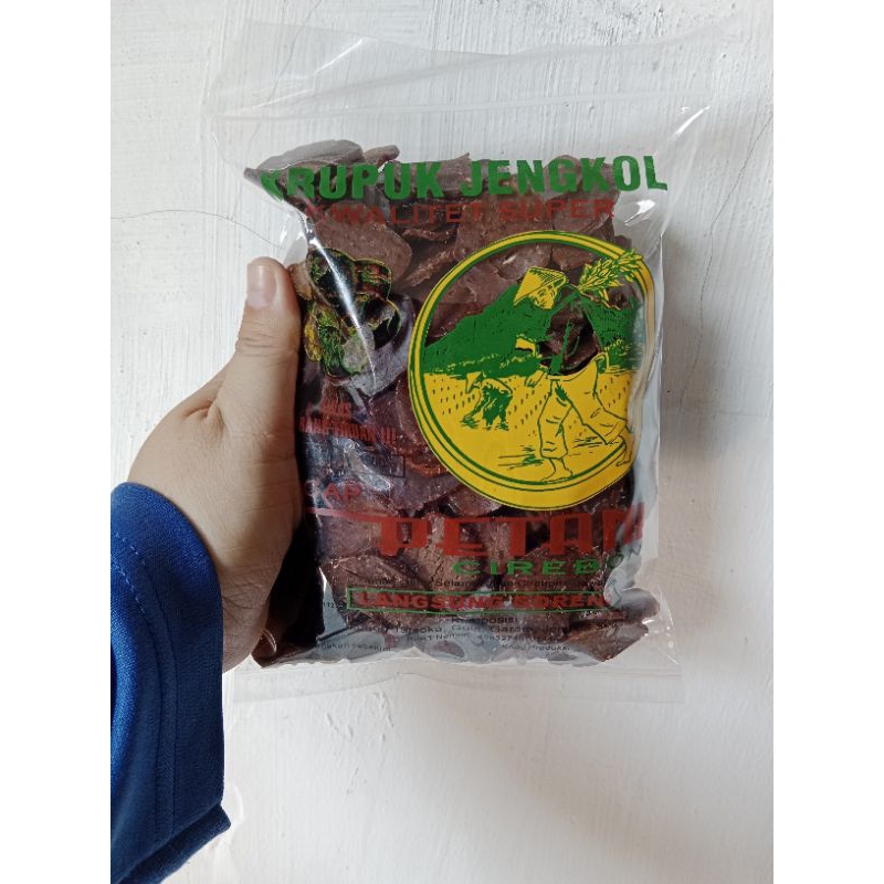 

Krupuk Jengkol Mentah Cap Petani Khas Cirebon Berat = 500 Gram
