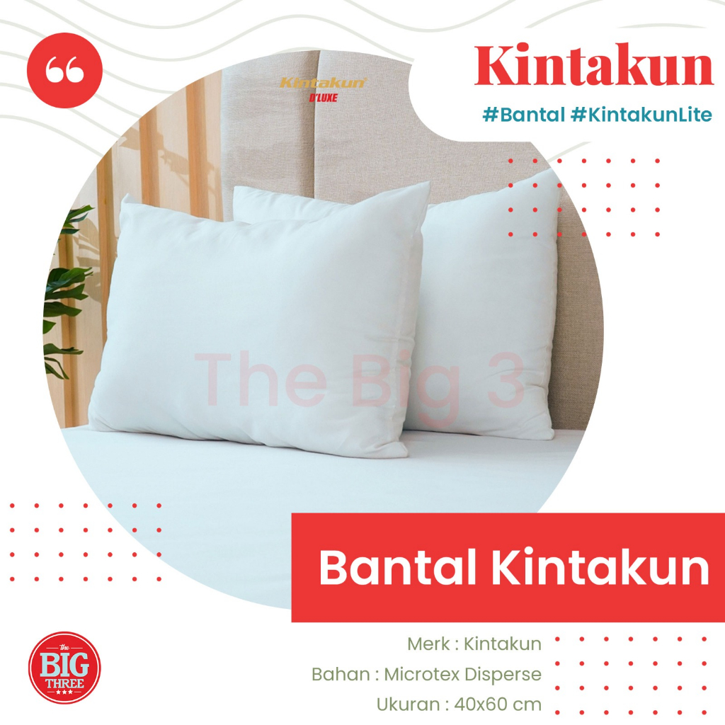 KINTAKUN LITE - Bantal / Guling Silikon - Soft Pillow Bolster - BANTAL KINTAKUN LITE TBT