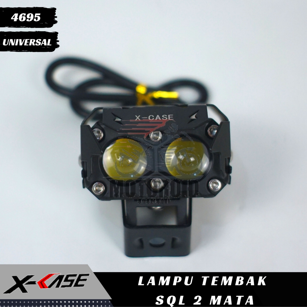 Lampu Tembak Sorot Waterproof Universal2 Led Mata Foglamp Lampu Tembak LED Laser D2 SQL 2 Mata X-CASE
