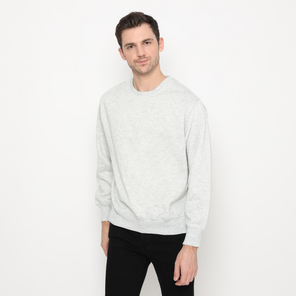 Sweater Crewneck Korea Oversize Panjang Unisex