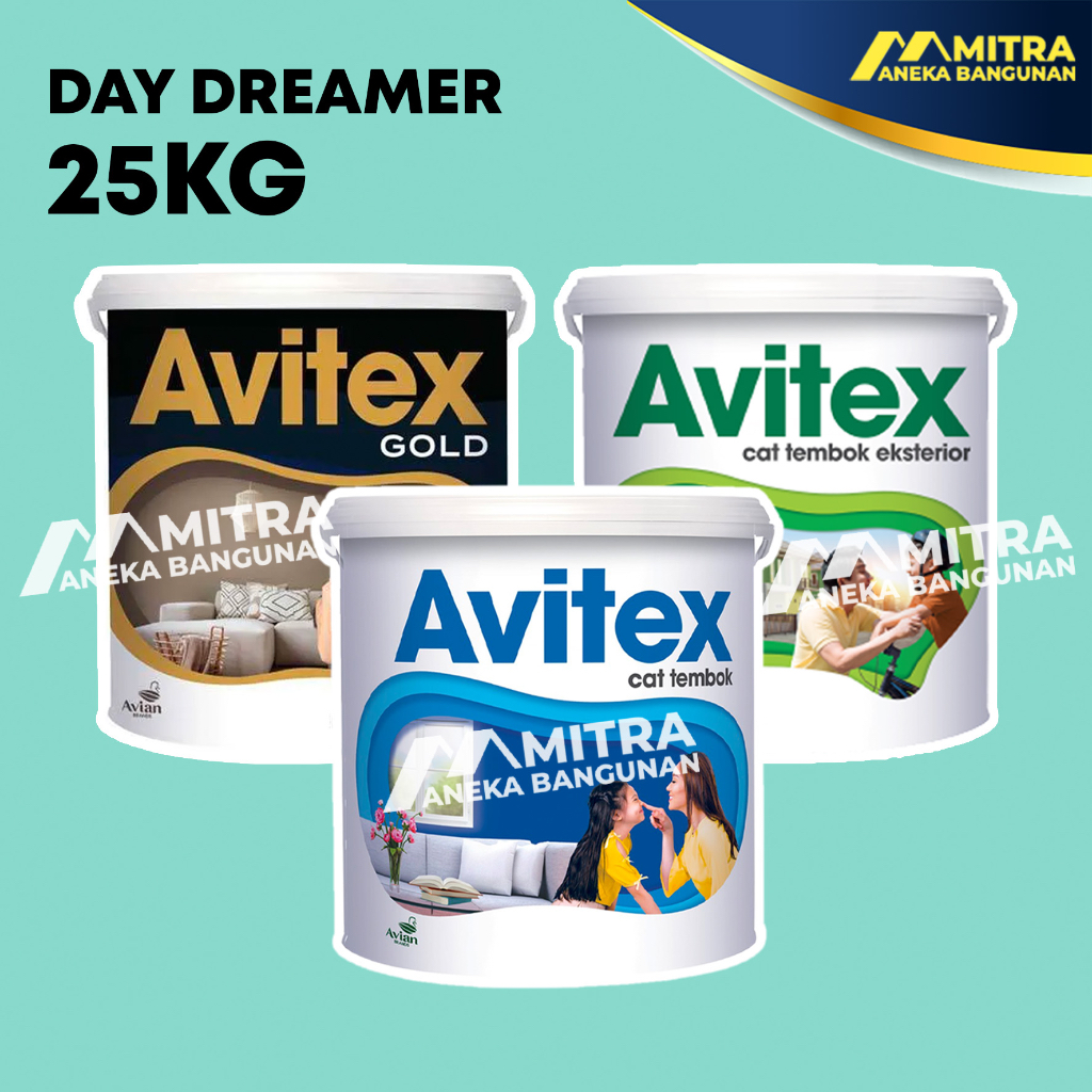 CAT TEMBOK AVITEX 25 KG PAIL DAY DREAMER G24 003 / AVITEX INTERIOR EXTERIOR AVITEX GOLD / AVIAN / TOSCA