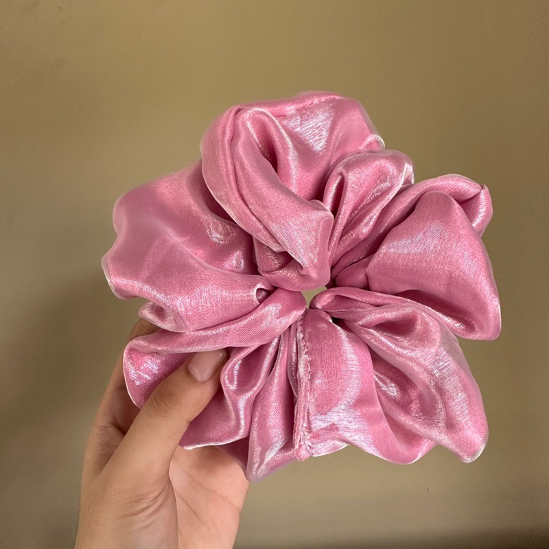 SCRUNCHIE IKAT RAMBUT JUMBO CEPOLAN HIJAB ORGANZA