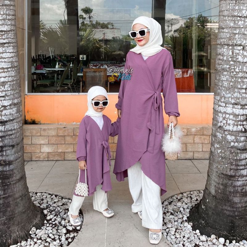 KIMMY TUNIK- TUNIK ibu dan anak bahan crincle airflow [DIJUAL TERPISAH]