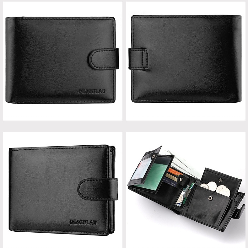 DOMPET LIPAT PRIA ORIGINAL IMPORT KULIT HITAM FREELASO WA741B5 PREMIUM KARTU ATM UANG KOIN COWOK KEREN BRANDED DISTRO REMAJA LAKI DEWASA SIMPLE TERBARU MURAH