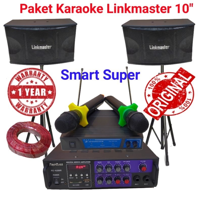 Paket Sound sistem Karoeke Linkmaster 10 inch//Paket sound karaoke Termurah