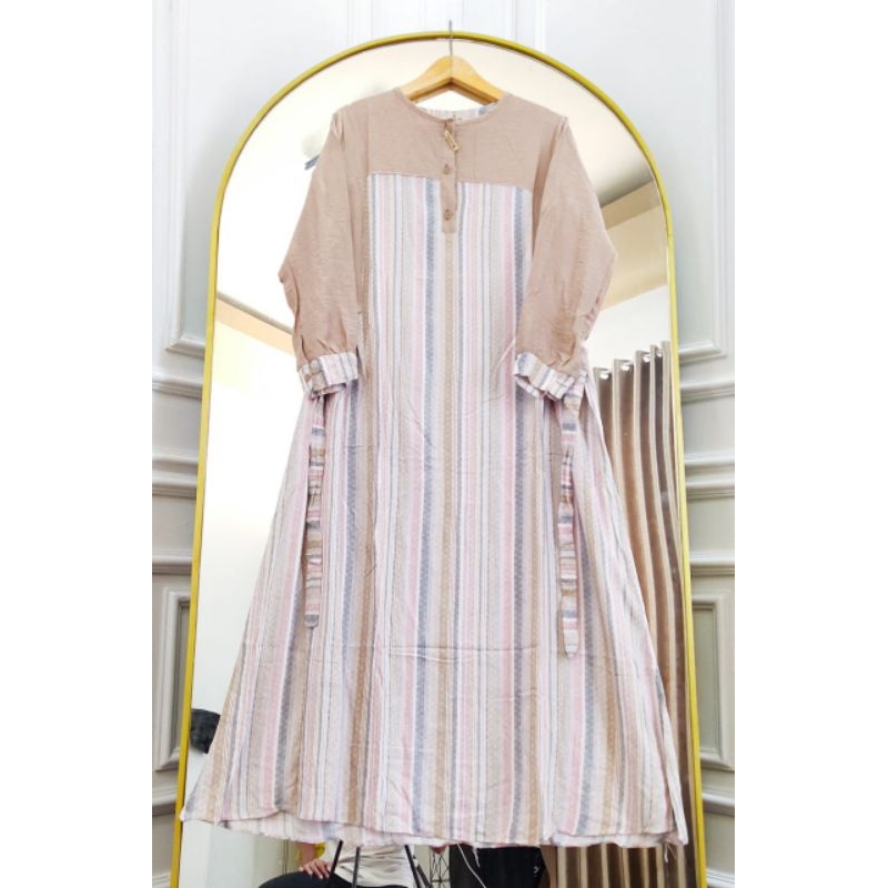 DELIA DRESS | GAMIS POLO LINEN MIX RAYON