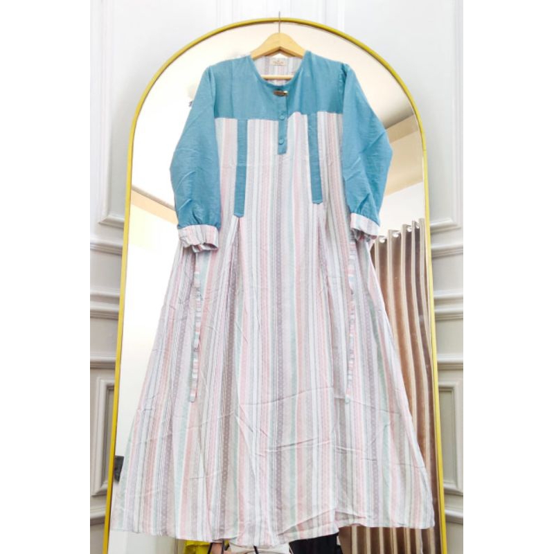 DELIA DRESS | GAMIS POLO LINEN MIX RAYON