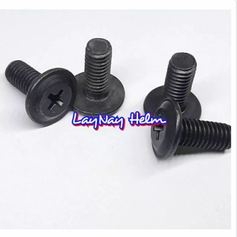 Busa Helm GM evo fullset + tali helm gm evo lution + kaca helm gm evo lution hitam bening silver rainbow inko