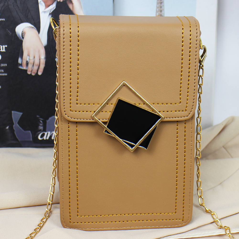 TUAH SLIMBAGS DK -18  / BARU UPLOUD / Slingbag Kotak Pouch Hp 2 Ruang Tali Rantai Ulir Series High quality / as Selempang Wanita / Tas Hp &amp; Uang Wanita / Tas Wanita Koreaan Style / Tas Wanita Terbaru kekinian &amp; Terlaris