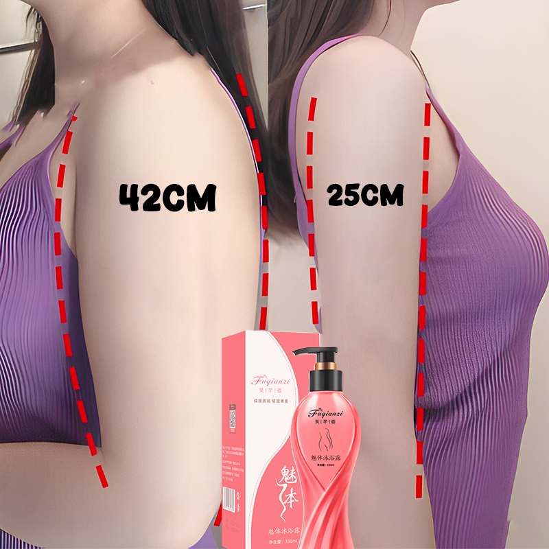 Slimming shower gel Sabun pemutih pelangsing badan Sabun mandi cair parfum Whitening Slimming body wash 330ML Memutihkan dan melembabkan kulit tubuh