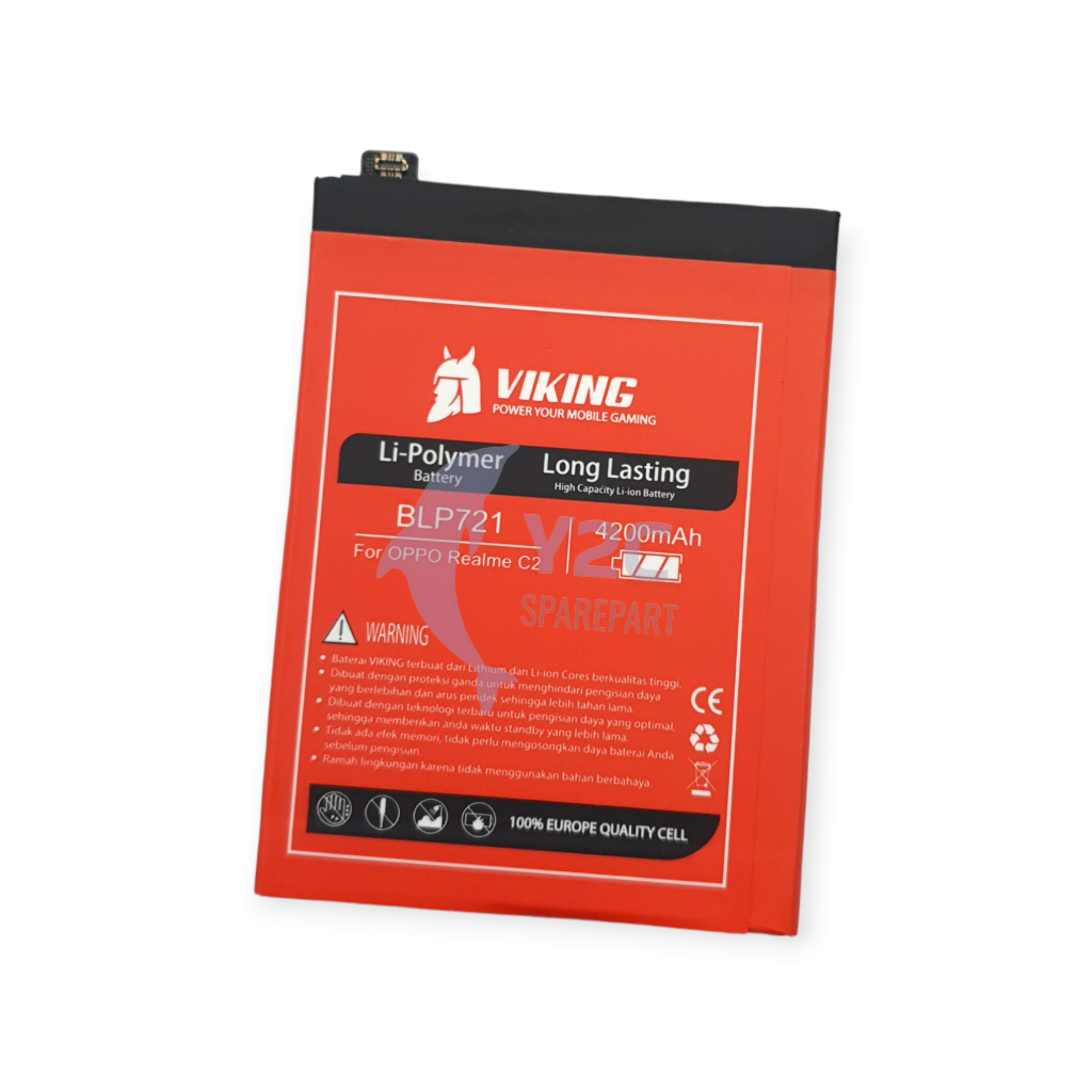 VIKING BLP721 REALME C2 BATERAI BATRE BATERE BATRAI BATREI DOUBLE POWER ORIGINAL