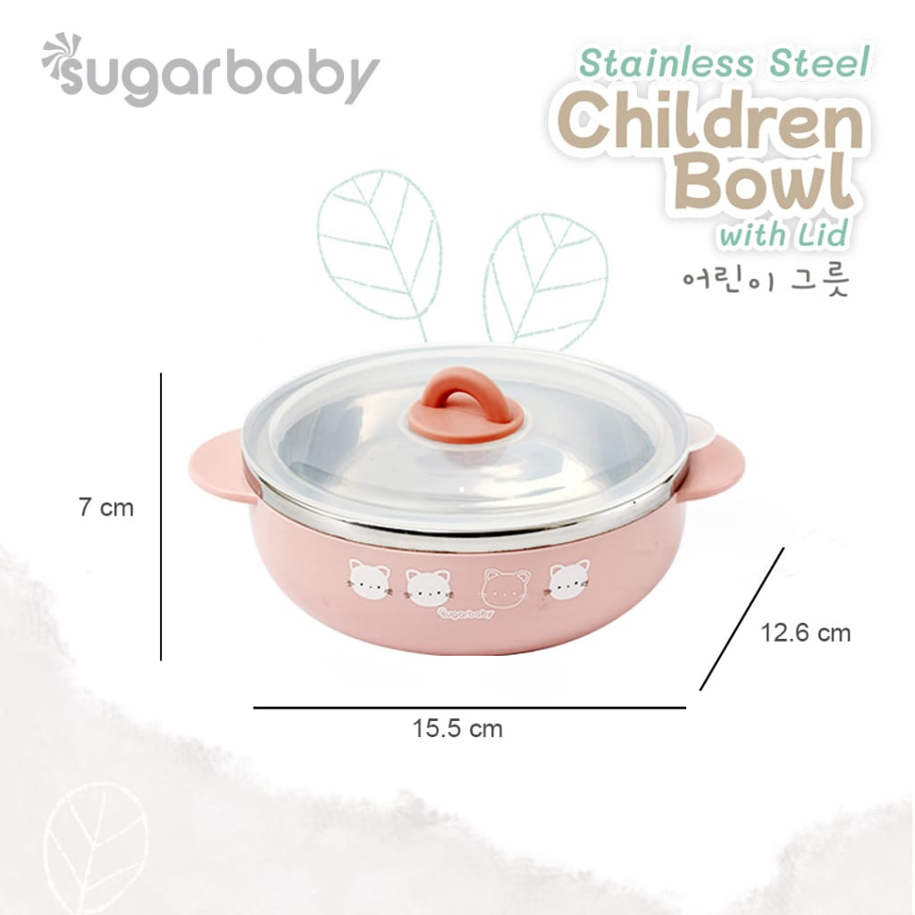 Sugar Baby Stainless Steel Children Bowl / Mangkok Stainless Anak (SUSBOWLCH)