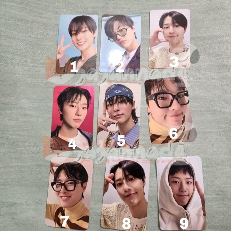 READY STOCK PC PHOTOCARD BENE BENEFIT WOODZ CHO SEUNGYOUN OOLI MAKESTAR KTOWN4U