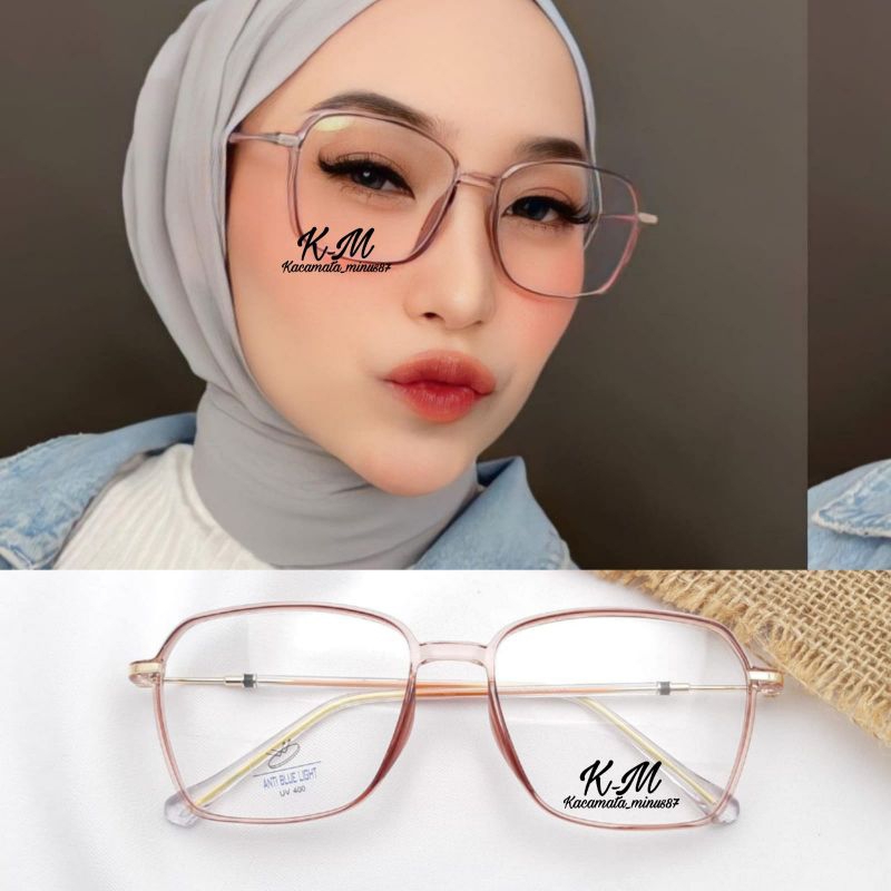 Frame kacamata kotak kecil | kacamata photocromic antiradiasi ( kode 8299 )