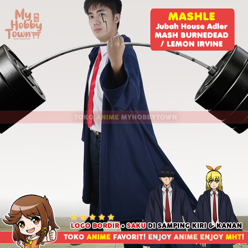 Jubah Cosplay Anime Mashle Jaket Hoodie House Adler Mash Burnedead Lemon Irvine Finn Ames Lance Crown Dot Barrett Rebecca Adler Coat Cloak