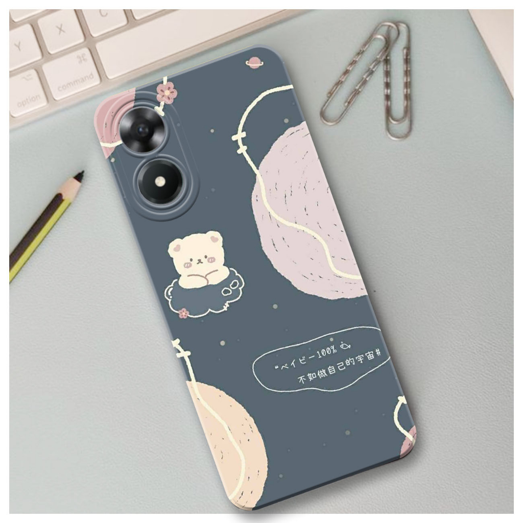 Case Oppo A17  - Kartun Cute - Cassing Oppo A17 -  Paling Laris Case Cewek Case Cowok  Case Murah - 