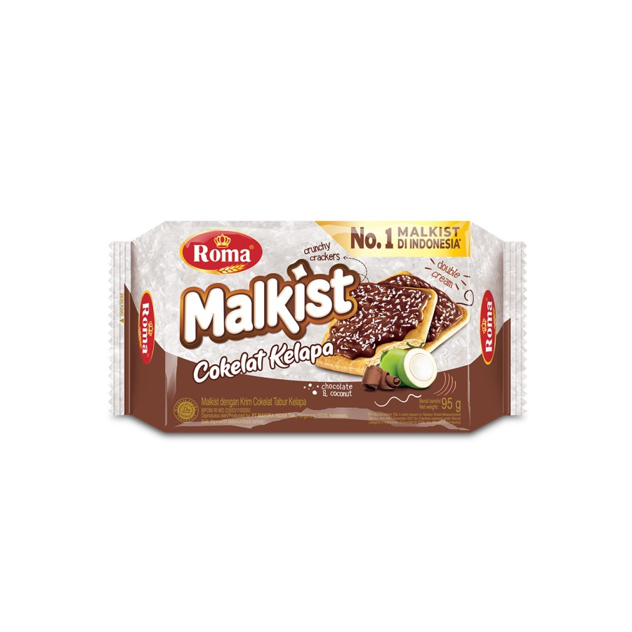 

Roma Malkist Cokelat Kelapa 95 gram