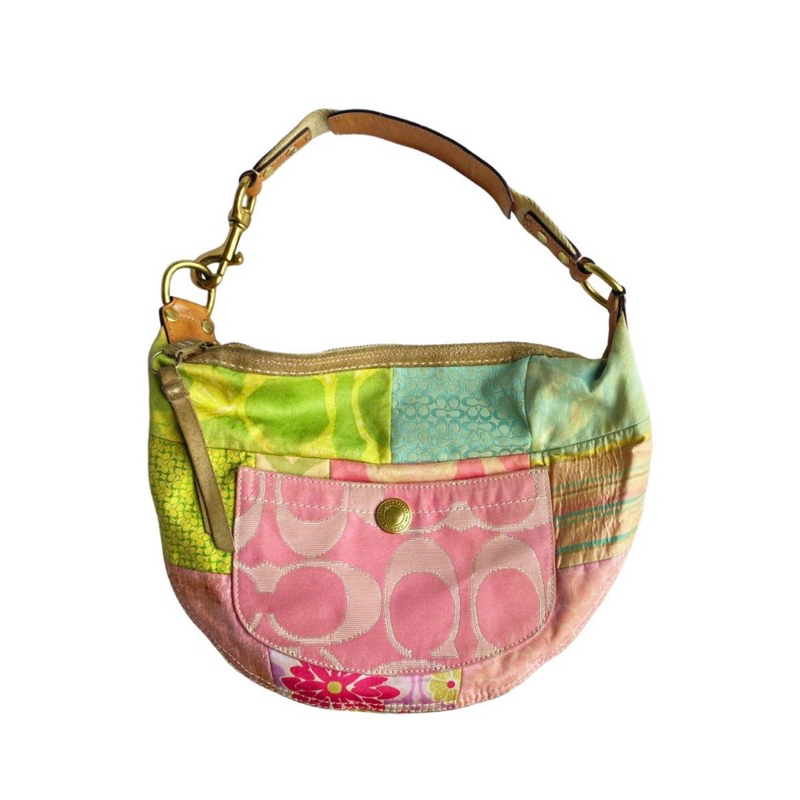 Rare vintage COACH patchwork shoulder bag - Tas vintage coach y2k fashion